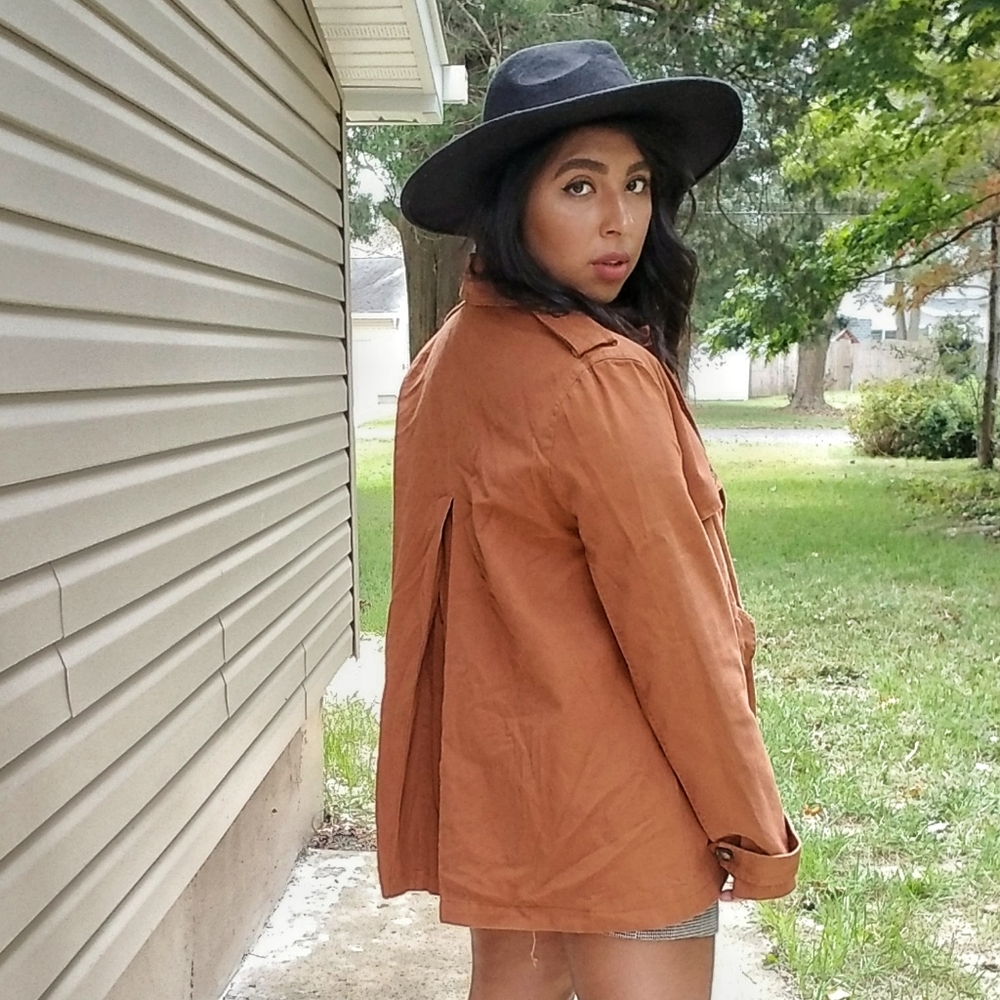 𝘽𝙊𝙂𝙊| RUSTY BUTTON BOYFRIEND JACKET - Picture 2 of 5
